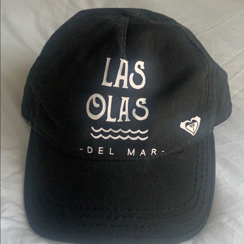 ROXY “Las Olas” black SnapBack baseball cap